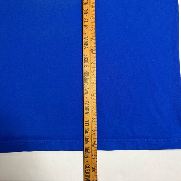 Vintage 90s Y2K Disney Winnie The Pooh T-Shirt Sz Medium Blue Embroidered 4722 - Picture 6 of 6